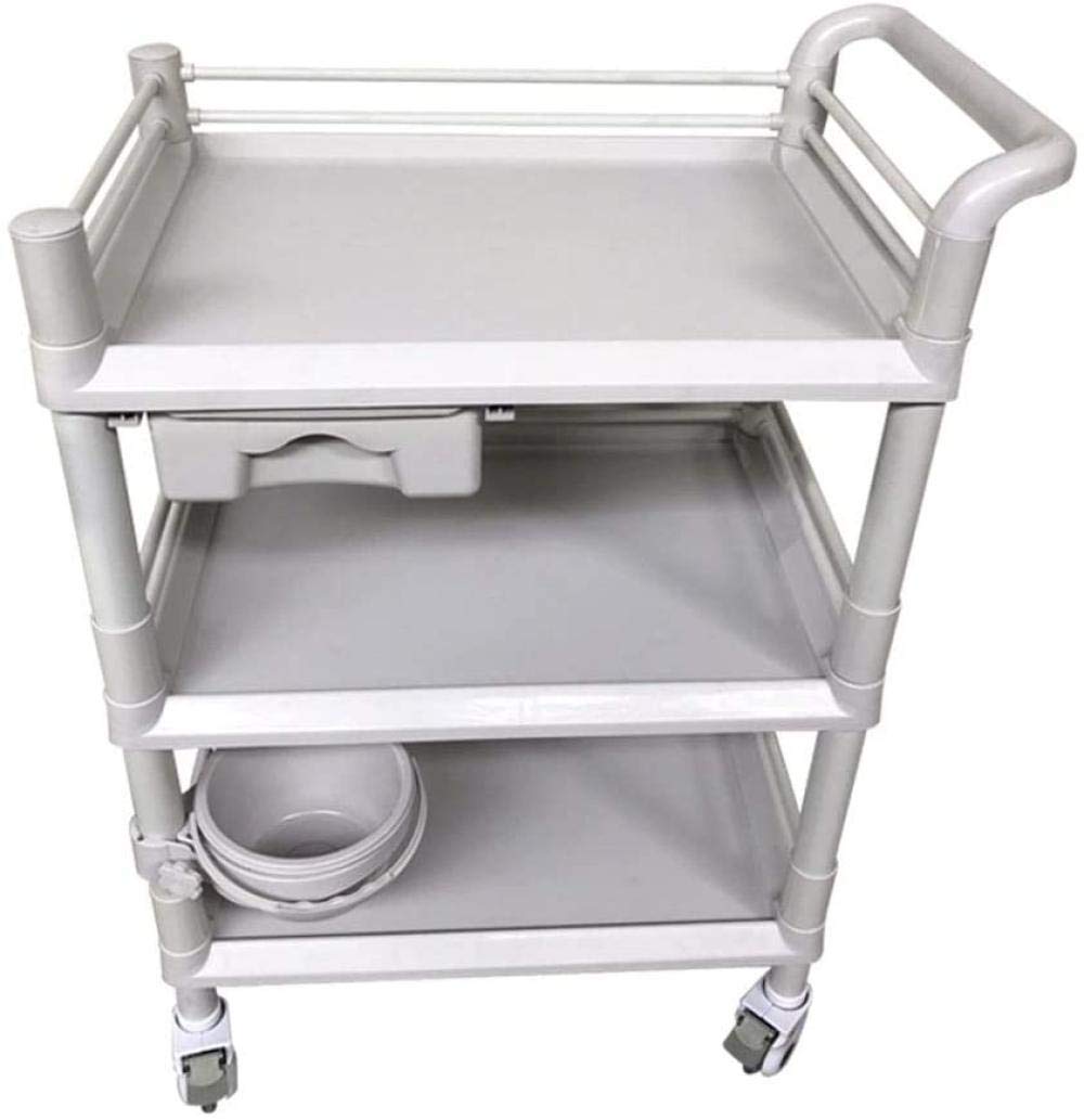 Carrello di Servizio Carrello da Cucina Carrello portaoggetti Carrello per vassoi da Hotel Carrello per la Raccolta Ristorante Carrello per Il Vino Plastica
