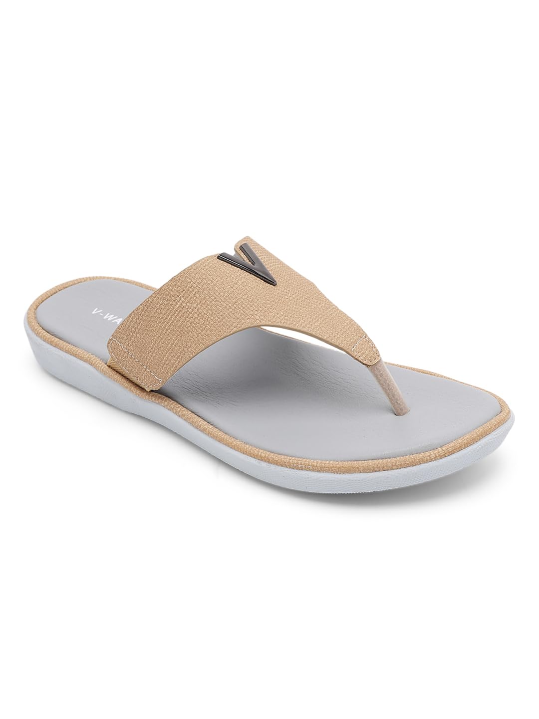 v-walk Thong-Strap Casual Flat Sandals for Women with Arch Support | College, Work, Smart-Casuals, Shopping, Outdoor Sandals for Women-picture-45