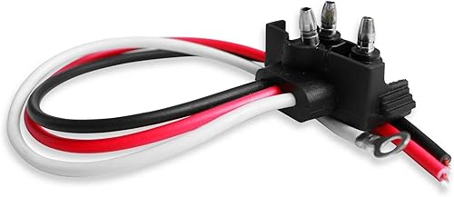 Miniatura 8 de 10 x 3 cables enchufe de luz de remolque de camión Moldeado 3 clavijas arnés de coleta para parada de giro cola sellada redonda ovalada luz freno