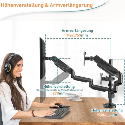Monitorhalterung für 3 Monitore von ELIVED