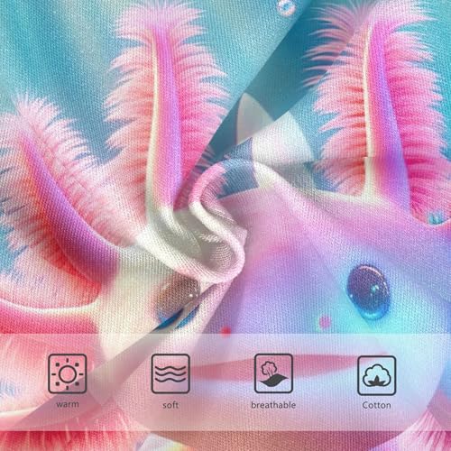 Cute Pink Axolotl Panties for Girl Toddlers Underwear Floral Cotton Designer Kids Undies Briefs 2t3