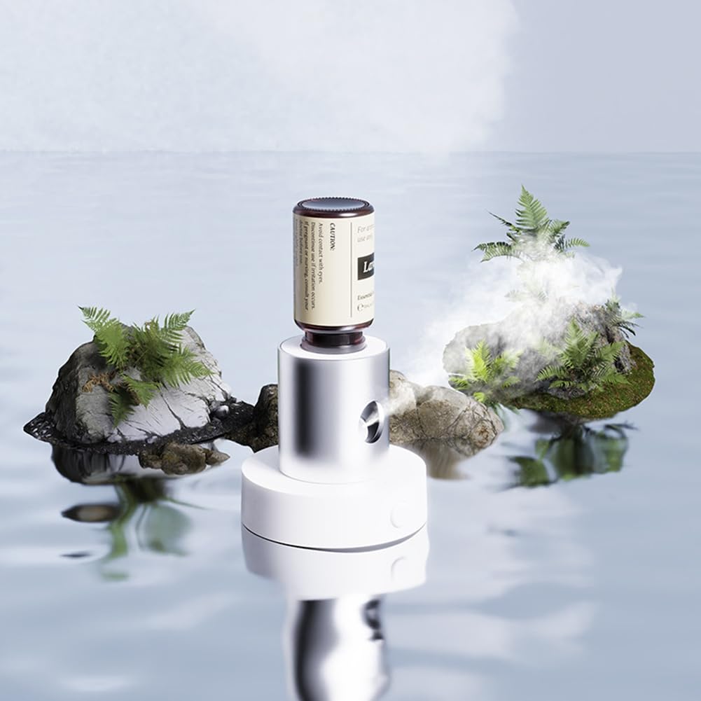 1 Ensemble de Diffuseur D'Huiles Essentielles sans Eau Mini, Pulvérisateur de Parfum Automatique, Machine D'Aromathérapie, Diffuseur de Parfum Intelligent Mini, Brume d'air et Parfum.