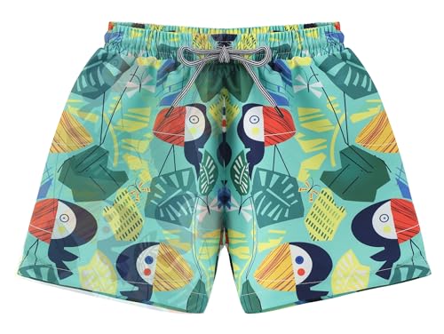 Image of Baby and Toddler Boys' 3-Piece Swimsuit Set Kids Bathing Suit Swimwear with Hat Surfing Suit UPF 50+ FBA
