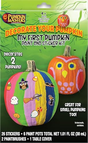 Pumpkin Masters My First Pumpkin Paint & Sticker Kit -