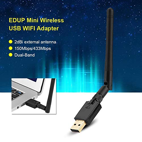 Adaptador sem fio, adaptador USB portátil sem fio leve de alto desempenho, plug and play para comput