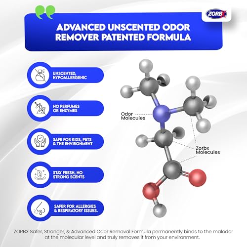 ZORBX Eliminador De Odores Sem Perfume Para Odores Fortes - Usado Em Hospitais E Instalações De Saúd