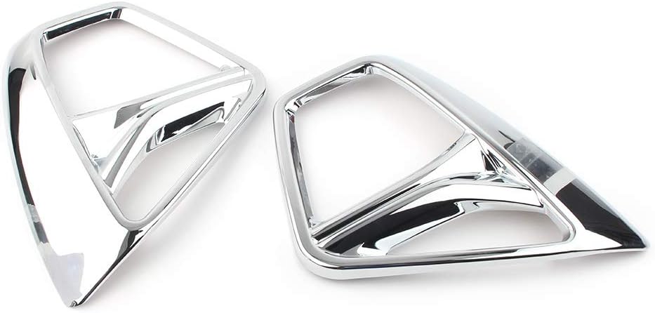 Cnkaka036 Car Front Bumper Fog Light Lamp Frame molding Trim Guard Cover For chevy for Chevrolet Blazer 2019-2020 Chrome