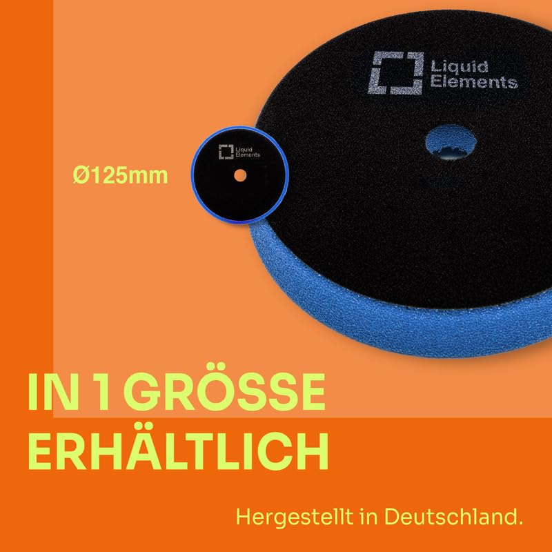 Liquid Elements Centriforce V2 Polierpads 125mm, Blau, 5 Stück
