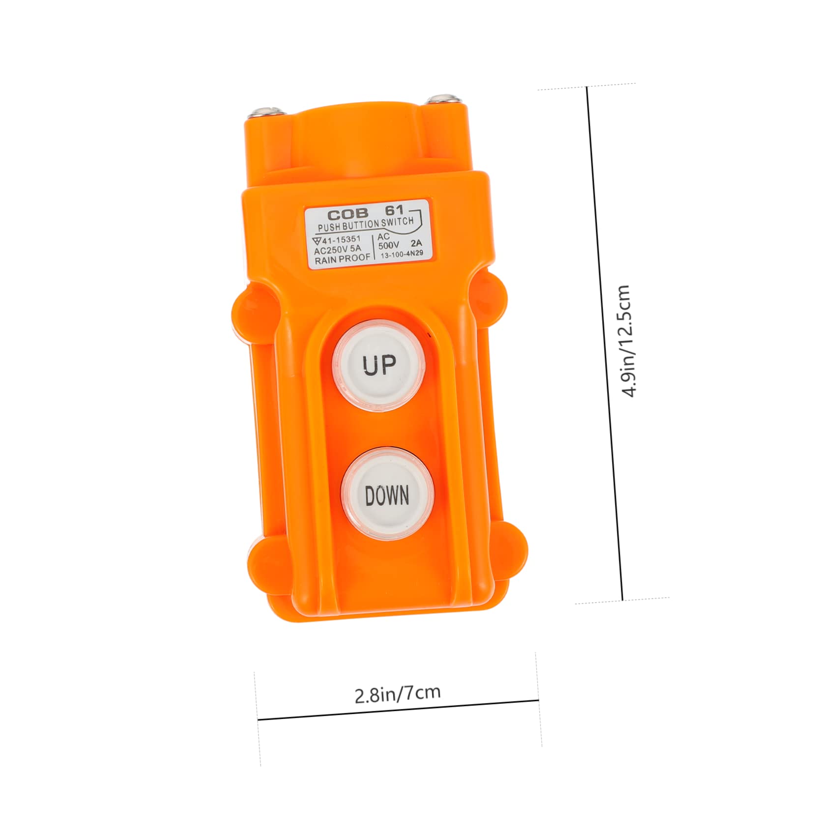 NAMOARLY 1 PC Elevator Controller Portable Crane The Switch Lifting Pendant Switch Crane Controller Crane Pendant Control - Lifter Controller Lifter Portafilter Orange Plastic
