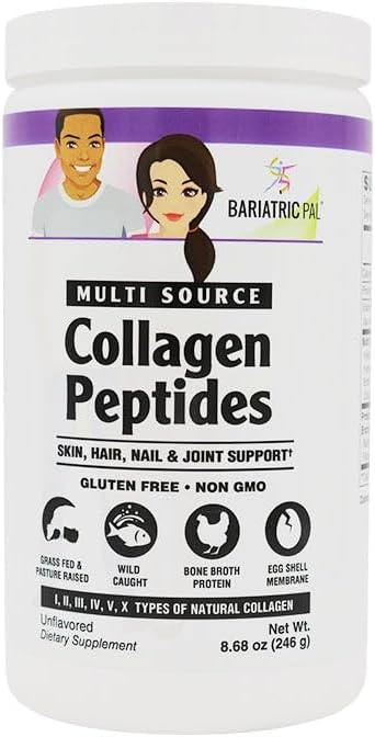 Miniatura 3 de BariatricPal Polvo de péptidos de colágeno multifuente (8.68 oz)