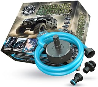 Salty Captain Chassis Grenade – 4WD Chassis Flusher & Undercarriage Cleaner – Removes Salt, Mud & Debris – Magnetic Base & 360° Spinning Nozzle – High-Pressure Cleaning for Trucks & Off-Road Vehicles