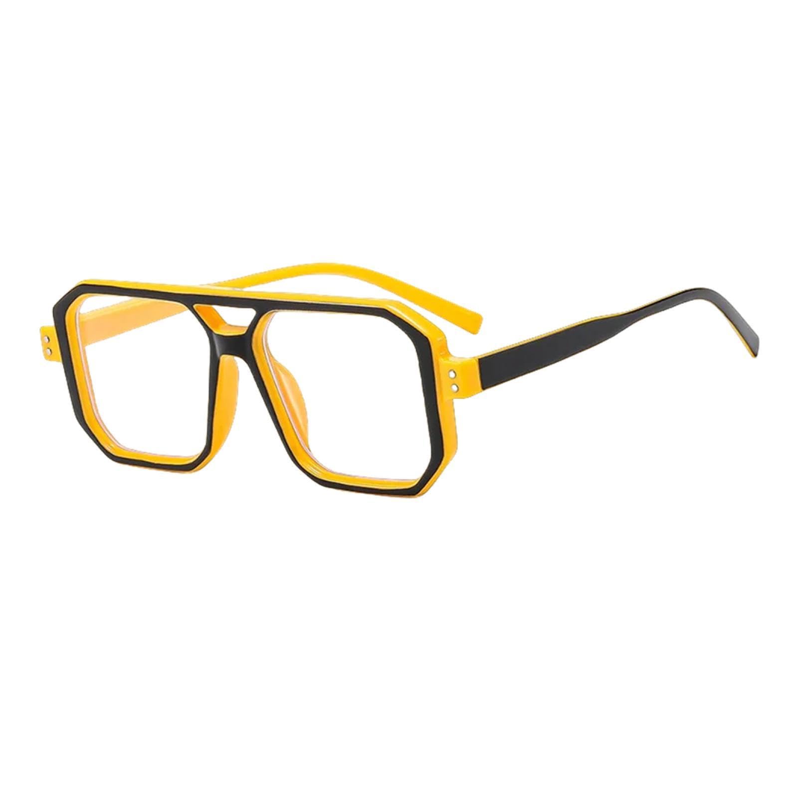 Lunettes de soleil punk à rivets mode rétro de luxe unisexe - 8