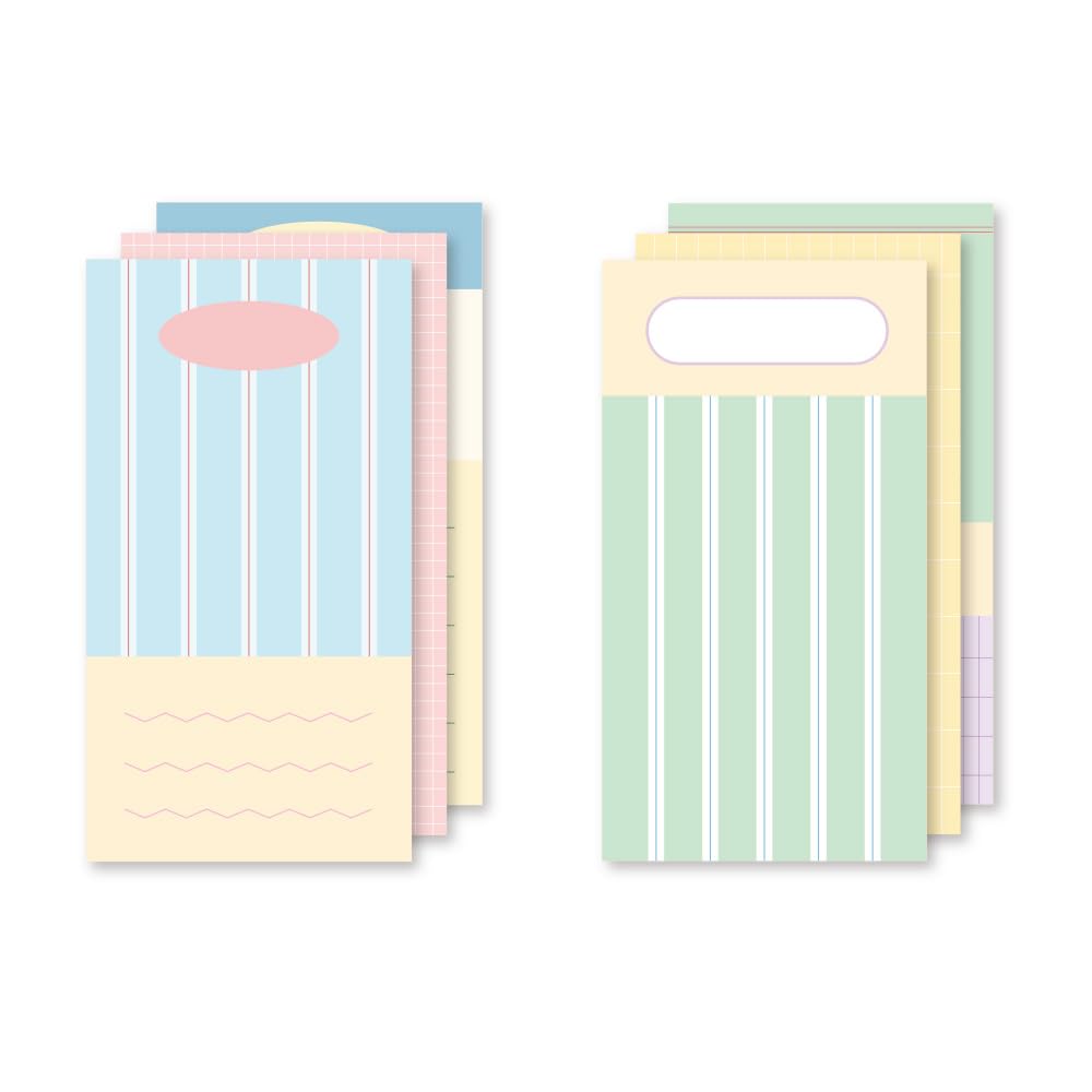 Monolike Triple Memopad Plan 2P D Set