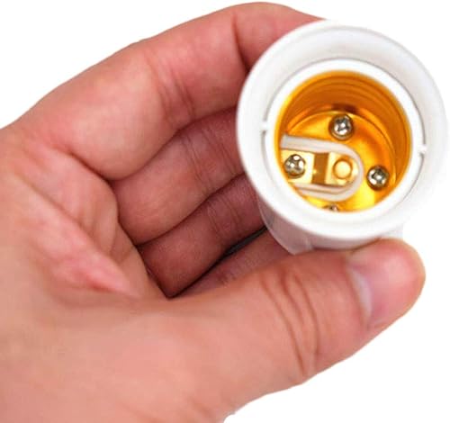 Miniatura 3 de Enchufe de bombilla estándar E26E27 que convierte la toma de corriente a adaptador de enchufe de lámpara, enchufe de CA a E26 soporte de lámpara