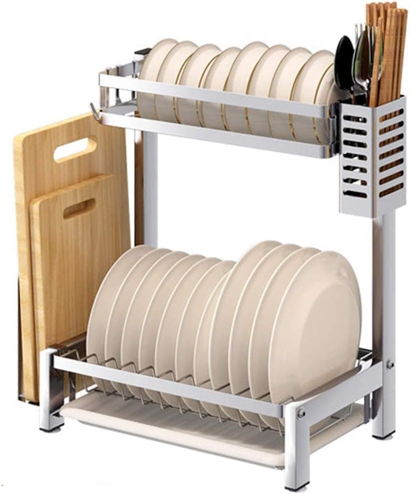 Dish Rack Dish Rack Cutlery Rack Storage Rack Kitchen Countertops Placed Drain Rack B (A)
