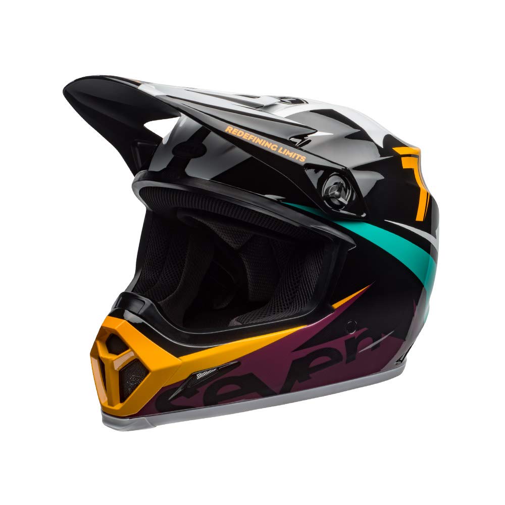 Capacete Bell Helmets Mx-9 Mips Seven Ignite Gloss Preto Aqua 58