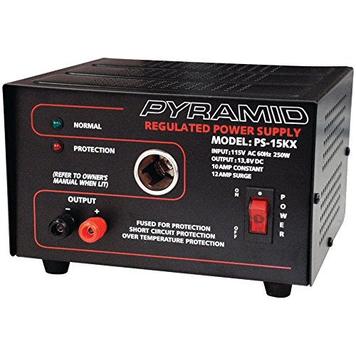 PYRAMID(R) CAR AUDIO PS15K 10-Amp Power Supply with Car-Charger Adapter