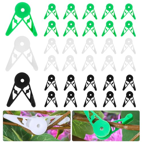 30 STK 360 Pflanzenbieger Grow LST Low Stress Training Clips Winkel Verstellbare Pflanzenclips Pflanzentraining Zweig- & Stammstütze Zubehör Für Gesundes Wachstum Maximale Erträge Indoor & Outdoor