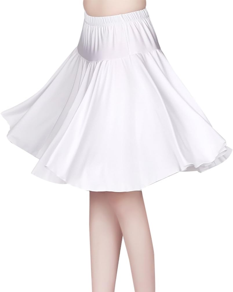YasongWomen Girls Full Circle Whirl Dance Pleated Swing Skirt