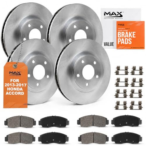 Image of Max Advanced Brakes Front & Rear Brake Kit For Honda Accord