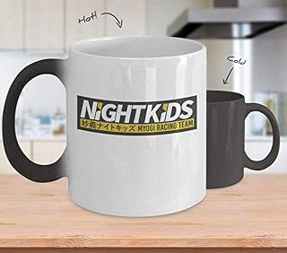 Coffee Cup 11oz Coffee k Reusable Cups Myogi Night Kids Cup (Color Changing Mug) Initial D Anime Merchandise Gifts Sweater Poster Sticker Pin Decal Artwork Decor Accessories Best Mug