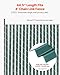 VEVOR Bottom Locking Privacy Slats, Single-Wall Vertical Bottom-Locking Slats for Chain-Link Fence, High-Density HDPE Chain Link Slats Ideally Fit 4' High Fence for Garden, Farm, Sports Field(Green)
