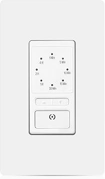 Countdown Timer Switch, Single Pole, 15A Electronicl Timer Switch