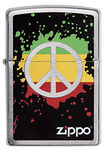 Zippo Peace Sign Encendedor miniatura 2