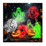 Halloween Projektor LED Lichteffekt mit 180° verstellbarem Lampenkopf,Geeignet für Hausfassade, Fenster, Garten und Terrasse Halloween Deko Outdoor