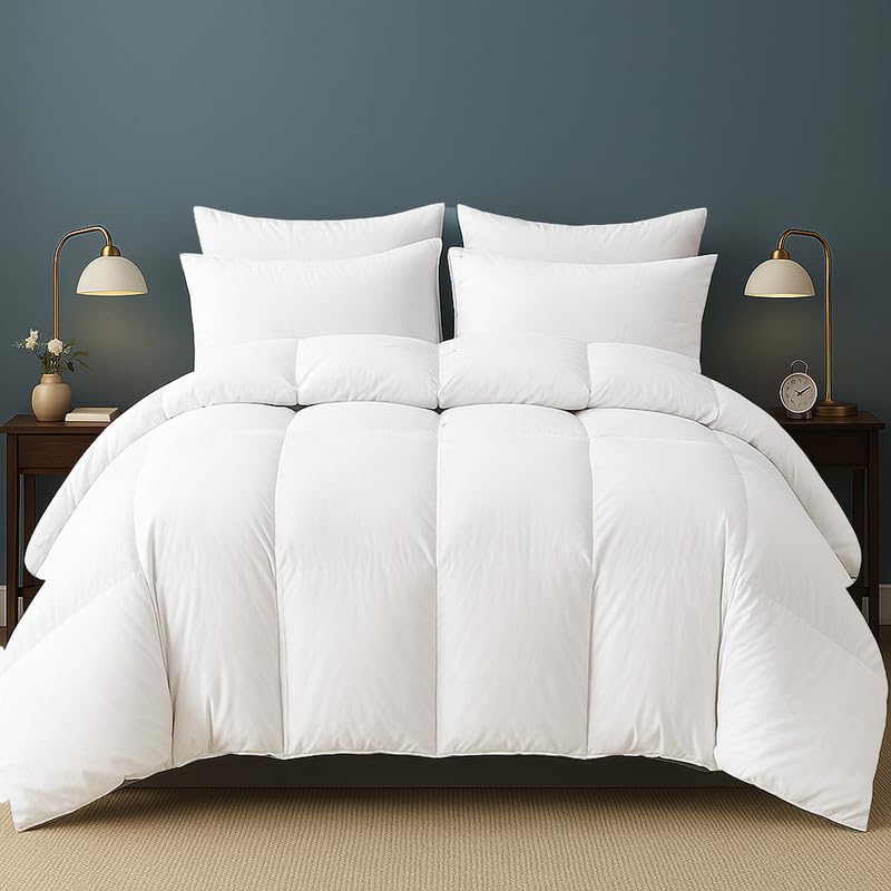 Double 10.5 Tog All Year Round Microfiber Soft Breathable Duvet, Ideal for Summer & Winter, Machine Washable