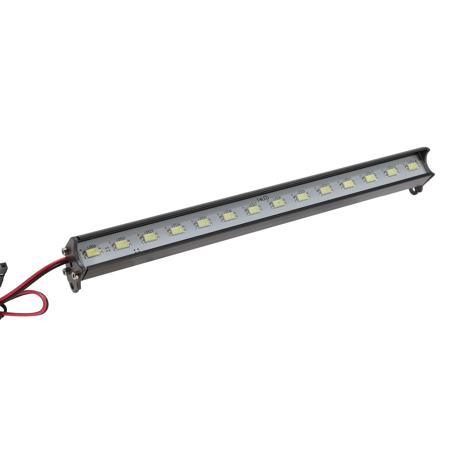 Jasnobiała Lampa Dachowa Samochodowa 14LED RC, Stop Aluminium, Lekka, Długa żywotność, 180 Mm, z Kablem Kontrolera światła