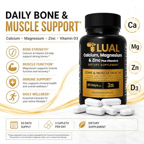 LUAL Calcium Magnesium Zinc Caplets