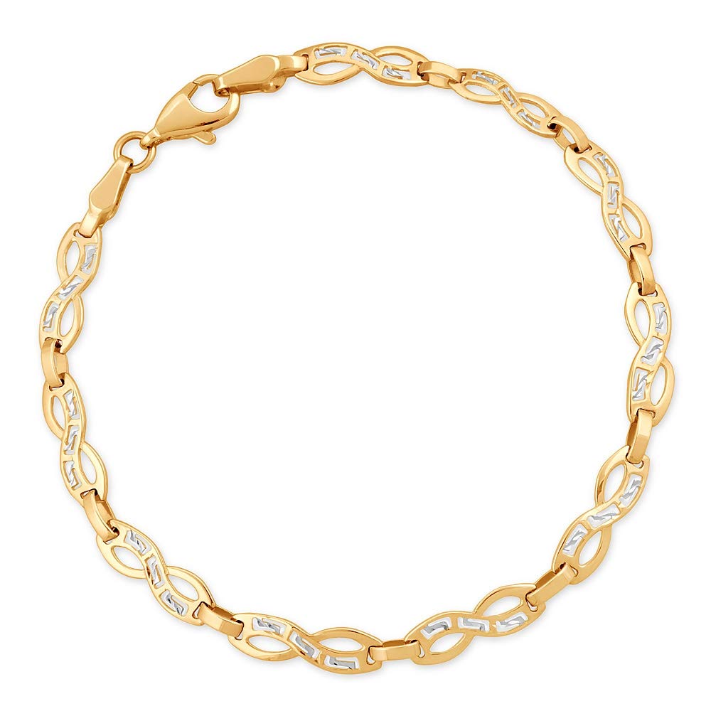 Maverton Infinity Damen Armband Gold + personalisierte Geschenkbox