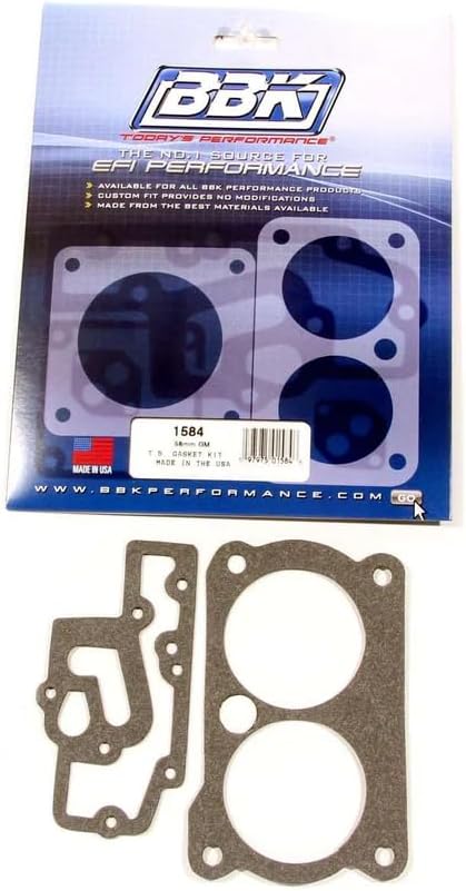 BBK 1584 Throttle Body Gaskets Twin 58mm for Chevy GM 5.0L, 5.7L with TPI 1985-1992
