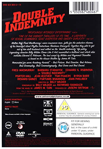Double Indemnity [DVD] [1944]