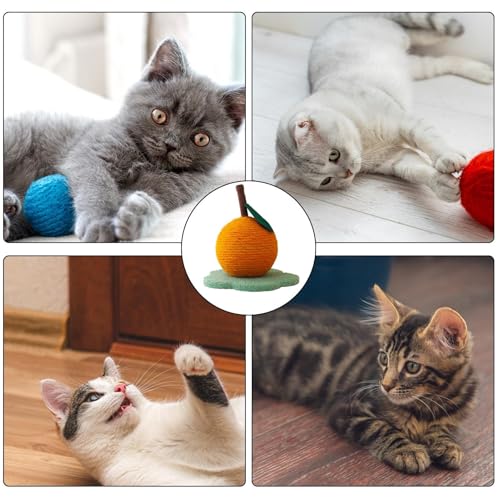 Arranhador de gato sisal, brinquedo arranhador de gato-Bola segura para arranhar gatos em forma de l