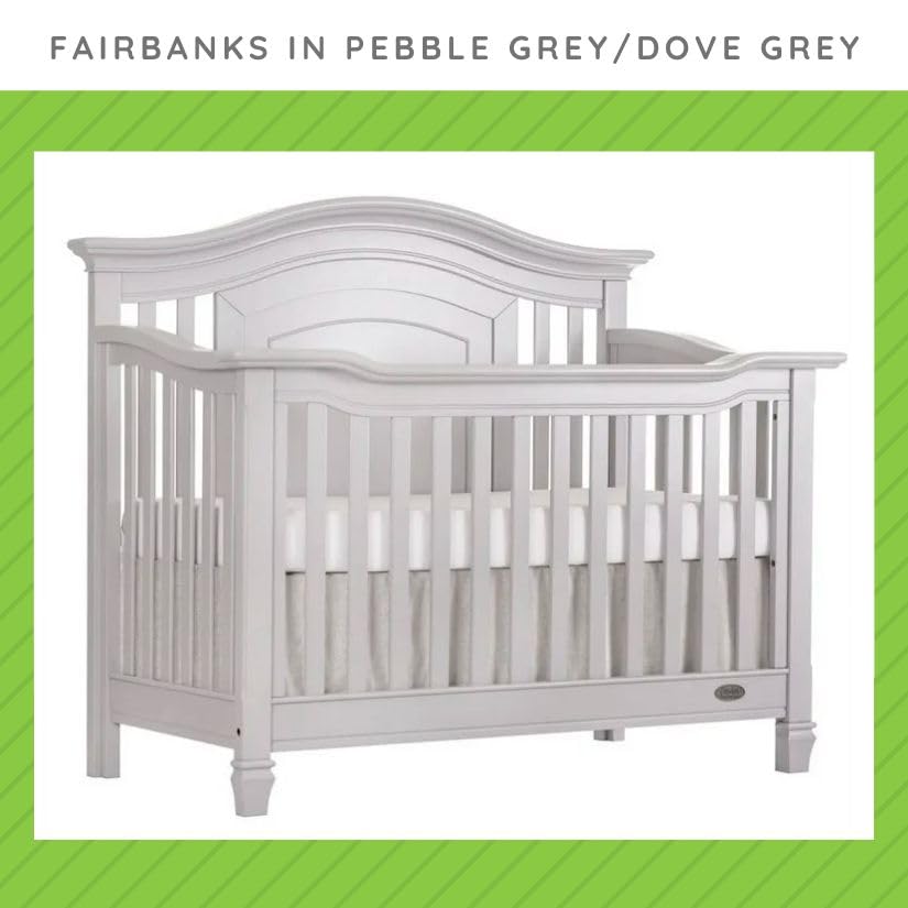 Image of Toddler Bed Safety Guard Rail for Evolur Baby Convertible Cribs - Solid Wood Rail for Convertible Crib to Toddler Bed Conversion - Safety Bed Rail for Children (Pebble Dove Grey, Model 811)