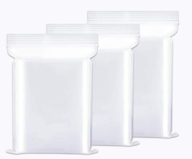 Tappery Resealable Clear Plastic Bags,Grip Seal Bags,Small Resealable Bags ,Self Sealing Bags for Kitchen ,Jewelry and Clothes Storage (12X18 100pcs)