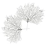 Uonlytech 2 Piezas Ramas de Coral Artificiales Realistas para Acuarios de Agua Dulce y Terrarios de Reptiles Decoración Artesanal Verde Oscuro para Peceras y Viveros