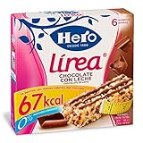  Hero Línea Barritas de Cereales Integrales con Chocolate con Leche con Solo 67 Calorías Sin Azúcares Añadidos Pack de 5 cajas de 6x20 g