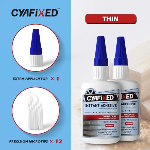 Cyafixed CFWWCPS02-4 Professional Grade Cyanoacrylate Super Glue thumb #1