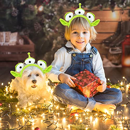 Halloween Headband, Alien Plush Headband for Kids and Adults, Costume Accessories for Theme Party Cosplay and Halloween3