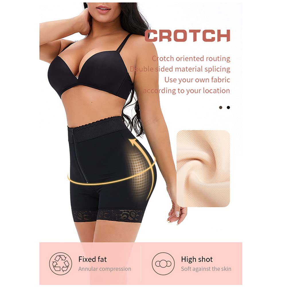 Body Shaper con Cerniera a Vita Alta, Brucia Grassi, Dimagrante, Controllo della Pancia, Sollevatore di Glutei, Sollevatore di Glutei per Donne(Nero-6X-Large