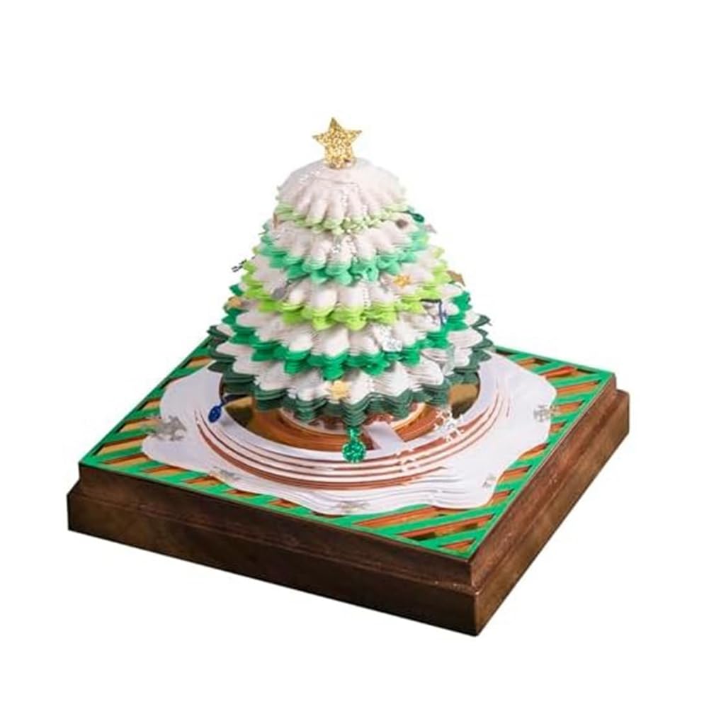 Simpls Tear-Off Calendar Sculpture Calendar Notes Christmas 3D Calendar Note Paper Note Art Pad