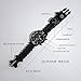 Survival Bracelet Watch, Men/Women Waterproof Emergency Survival Watch with Paracord Whistle Fire Starter Compass Thermometer, 6 in 1 Outdoor Gear