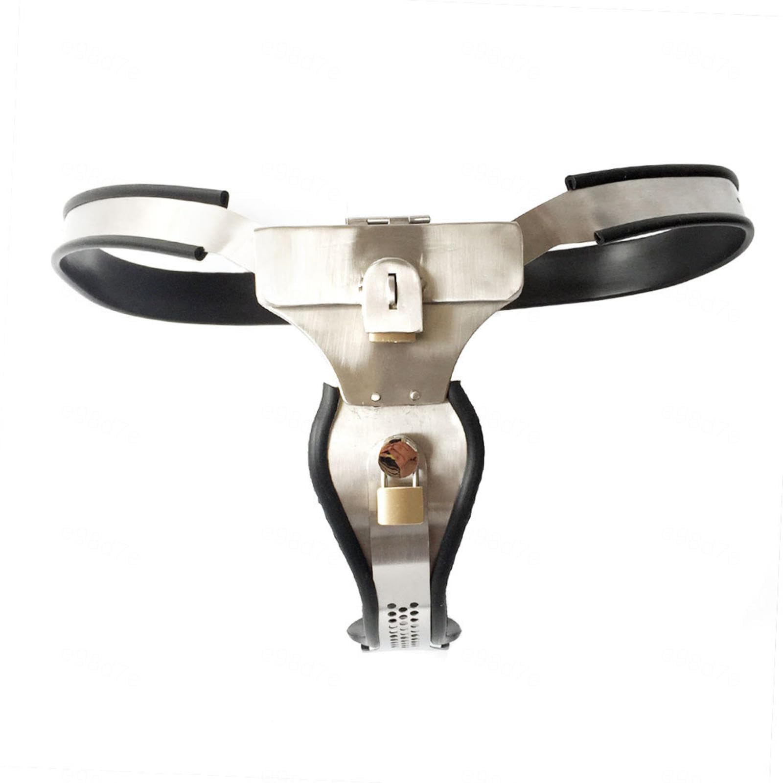 Keuschheitsgürtel Für Damen Mit Plug Chastity Belt for Women Extrem Keuchheitsgüŕtel Frauen Schloss Verstellbar Xxl Edelstahl Metall Frau Abschließbare Set Cchastity Lock,#1-60-90cm