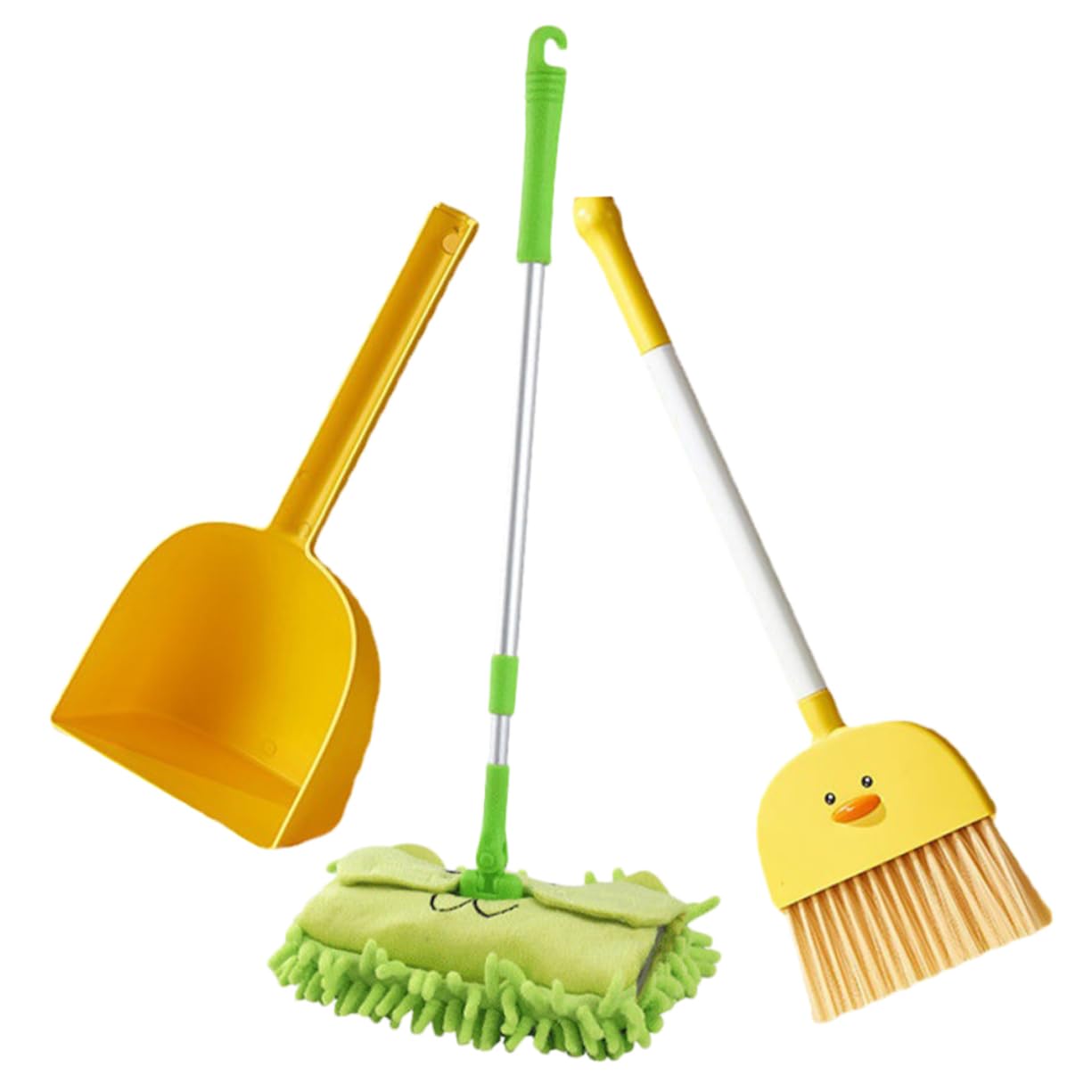 Ipetboom Strumenti Per Pulizia Per Ragazzo Ragazza Ragazza Include Scopa Paletta e Panno Piccoli Strumenti Per Igiene Domestica Per Apprendimento Delle Facc