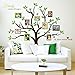 TIMBER ARTBOX Large Family Tree Wall Decal – Sweet Family Tree Photo Frames Collage Wall Decor for Living Room, Staircase & Hallway – Family Tree Picture Frame Vinyl Stickers with Quote