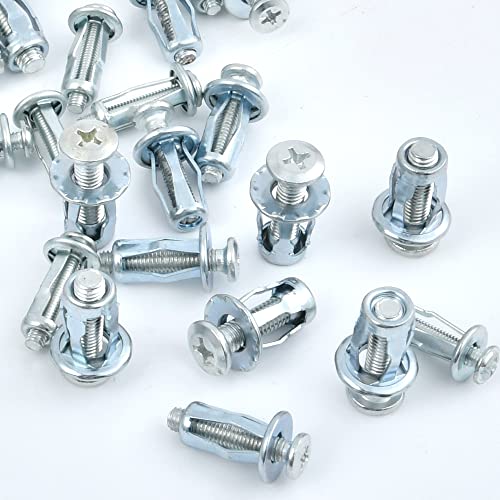 30 Pcs M4 M5 M6 Jack Nuts, Insert Nuts Petal Nuts, Jack Nut for Mental Hollow Wall Iron Skin