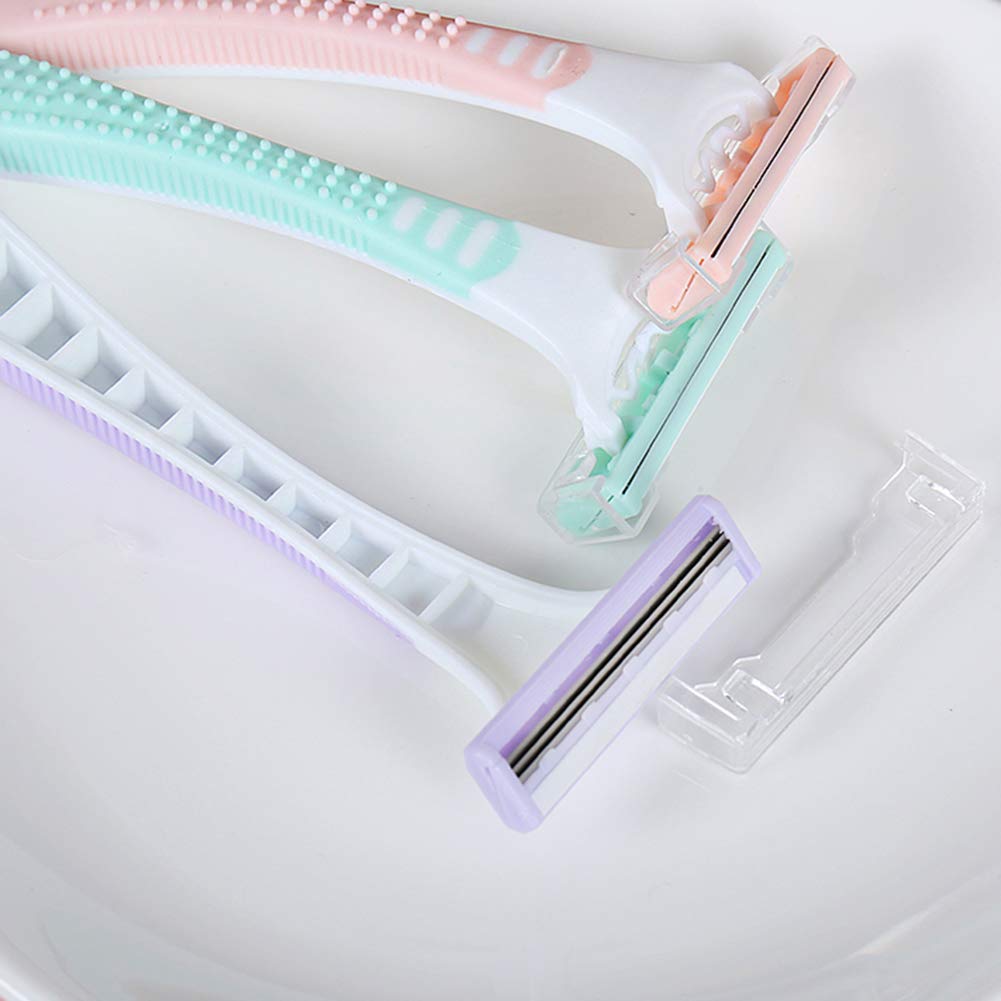Epilatore di rasoio di capelli con lama in acciaio inossidabile per rasatura, epilazione per adulti e donne, colore B